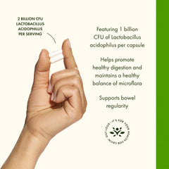 Non-GMO and third-party tested certification on Swanson probiotic packaging