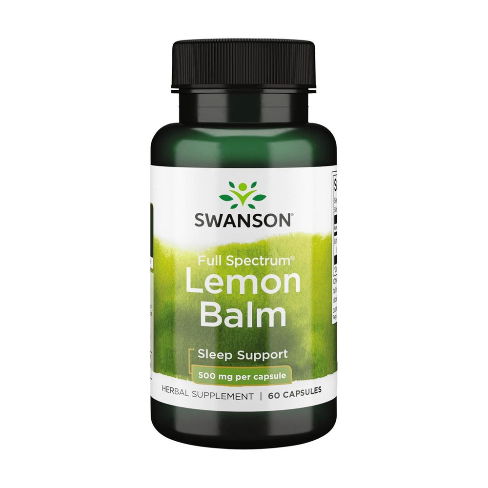 Swanson Full Spectrum Lemon Balm 500 mg bottle