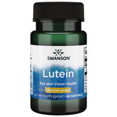 Swanson Lutein 10 mg bottle - label close-up