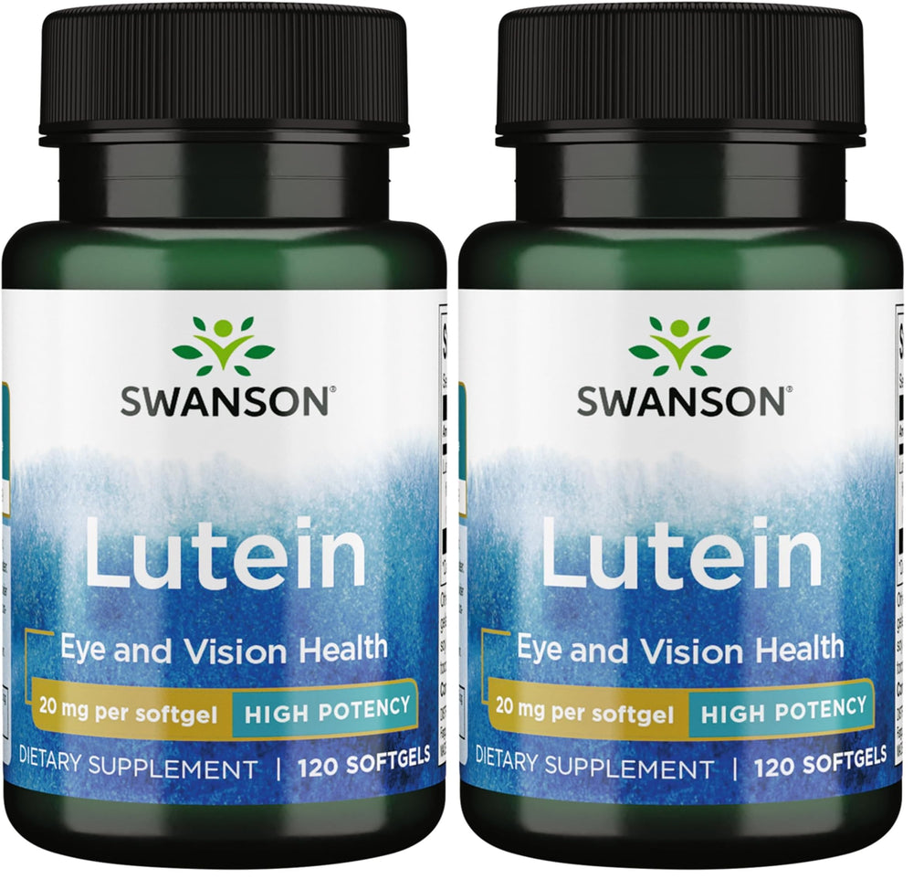 Swanson Lutein 20 mg bottle pair (pack of 2)