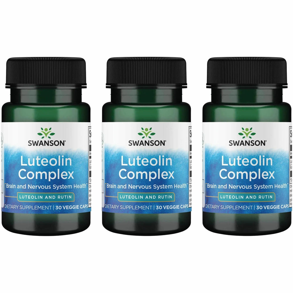 Front view of Swanson Luteolin Complex w/Rutin bottle