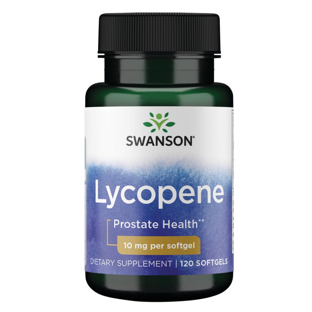 Swanson Lycopene 10mg bottle highlighting antioxidant protection for daily wellness