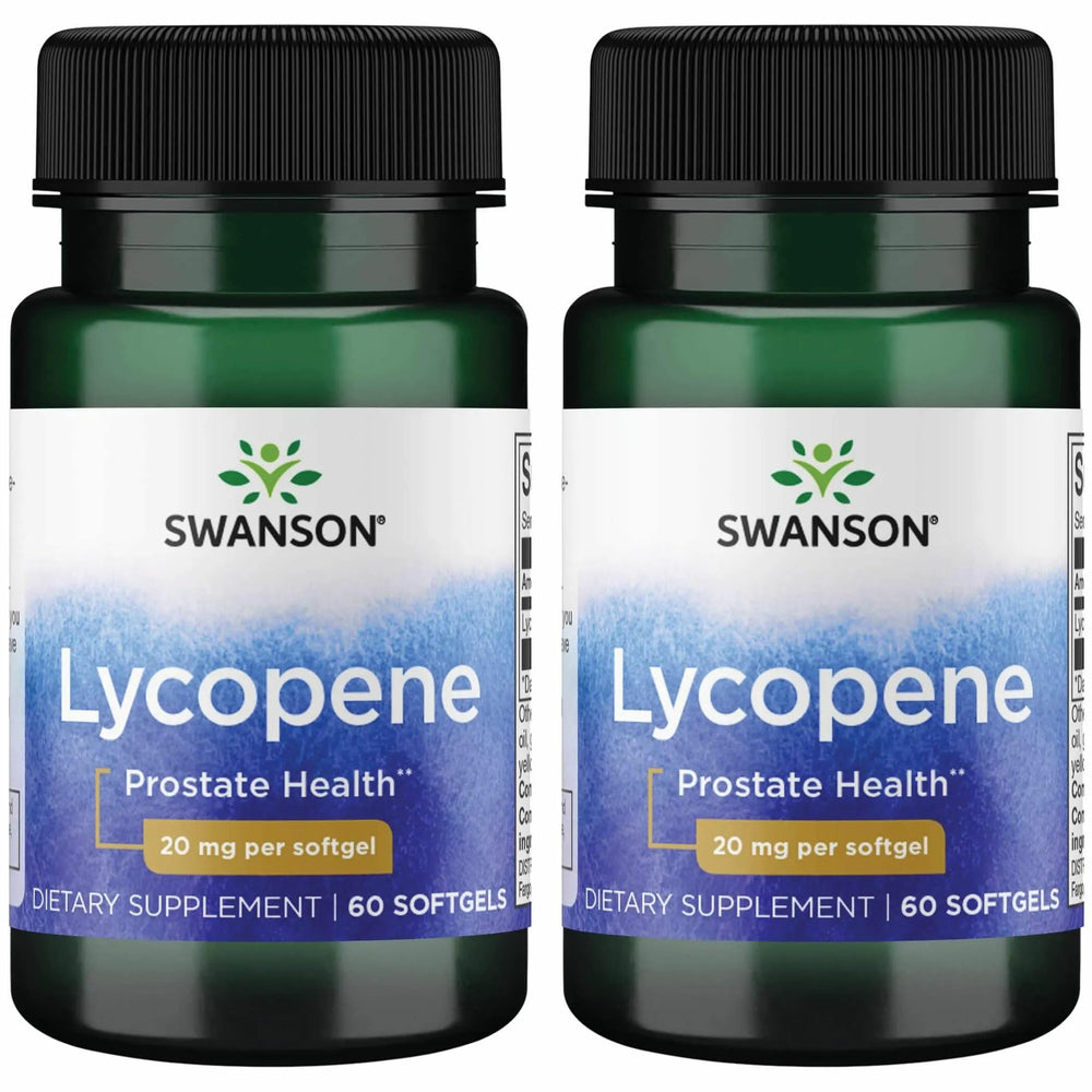 Swanson Lycopene 60 Softgels 2-Pack front view