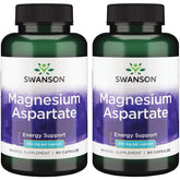 Swanson Magnesium Aspartate 685 mg 90 capsules, 2-pack bottle