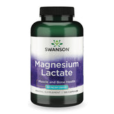 Swanson Magnesium Lactate bottle front label showing 84 mg per capsule