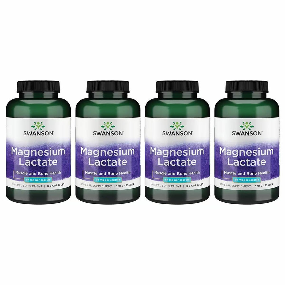 Swanson Magnesium Lactate bottle hero image