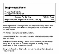 Product label image for Swanson Magnesium Taurate 120 tablets 2-pack