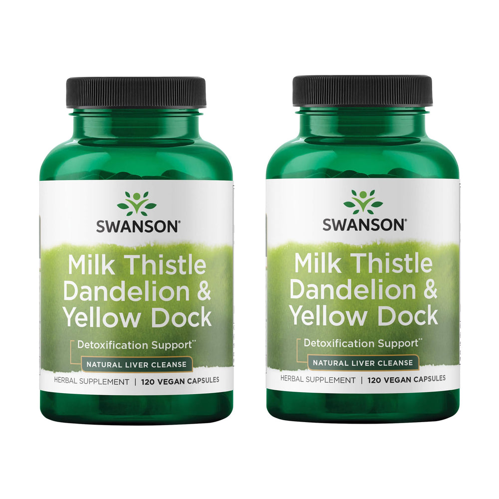 Swanson Liver Support Milk Thistle, Dandelion & Yellow Dock - 120 capsules hero image