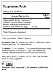 Close-up of Swanson Siliphos Milk Thistle Phytosome capsules