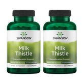 Swanson Milk Thistle Standardized 80% Silymarin bottle label