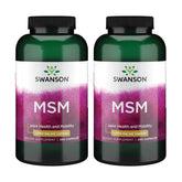 Swanson MSM 1000 mg capsules bottle front