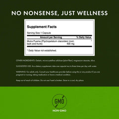 Swanson Muira Puama Root bottle with label