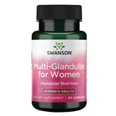 Bottle of Swanson Multi-GLANDULAR for Women 60 Cap