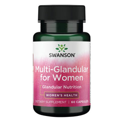 Bottle of Swanson Multi-GLANDULAR for Women 60 Cap