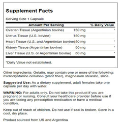 Swanson Multi-GLANDULAR for Women label close-up