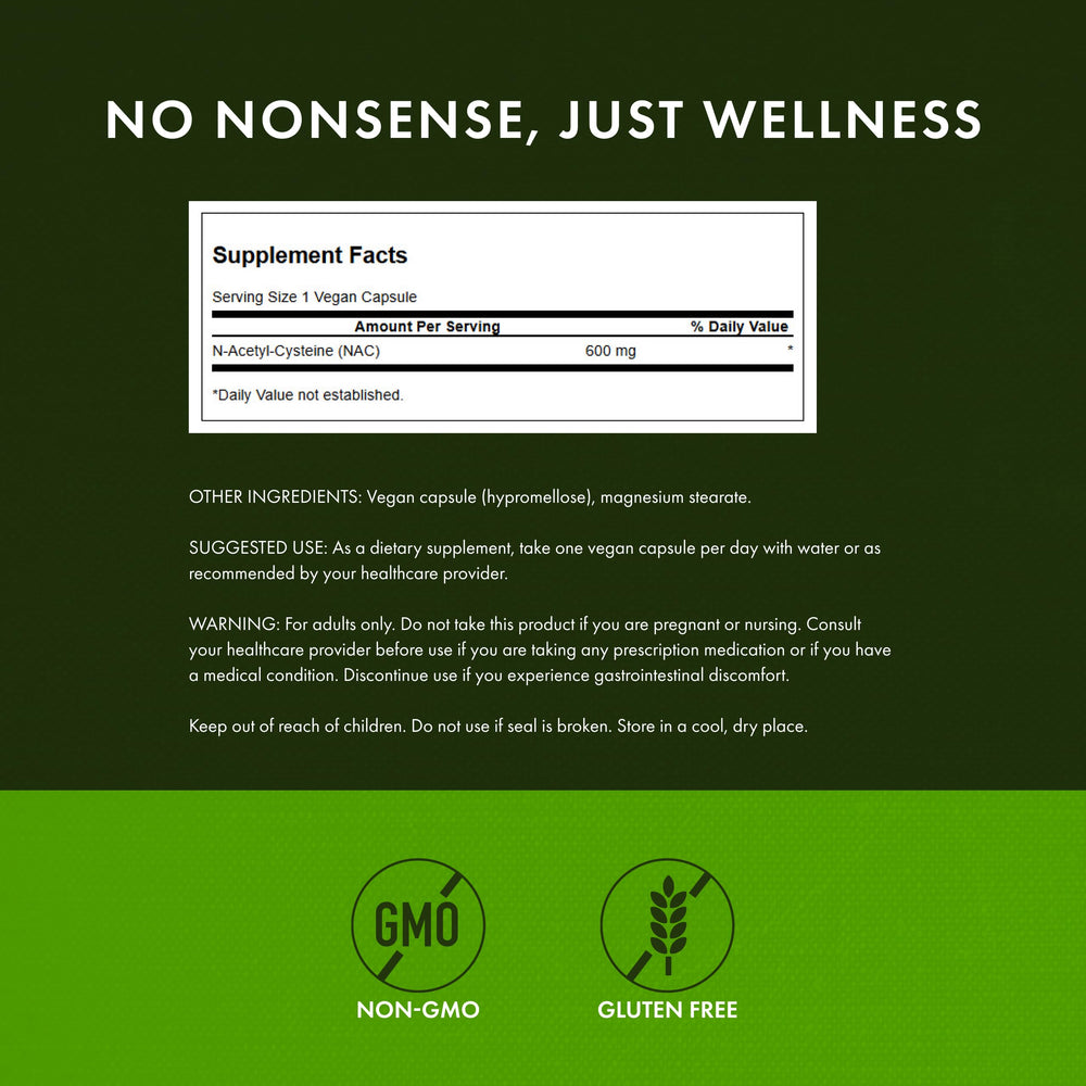 Swanson NAC 600 mg bottle - 4 pack - image 3