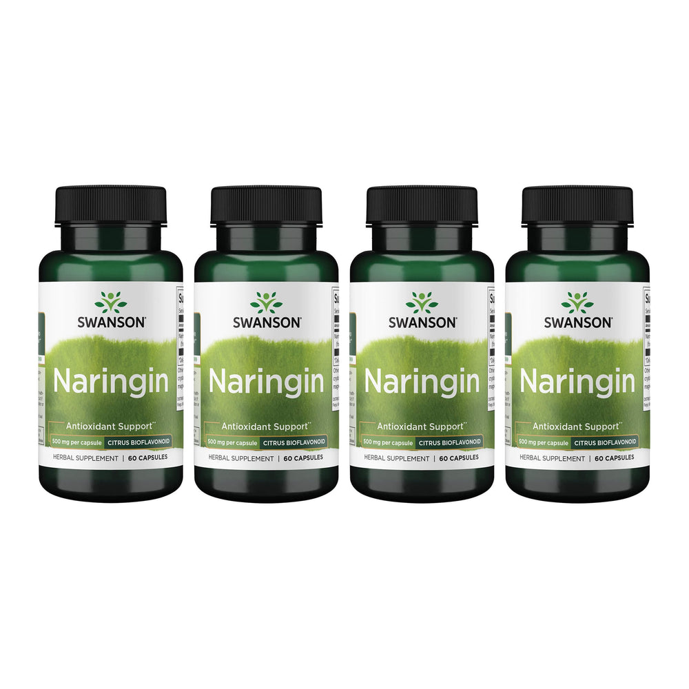 Swanson Naringin 500 mg bottle with 4-pack packaging