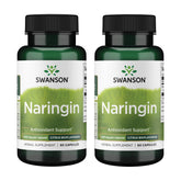 Swanson Naringin 500 mg bottle front with 60 capsules in 2-pack