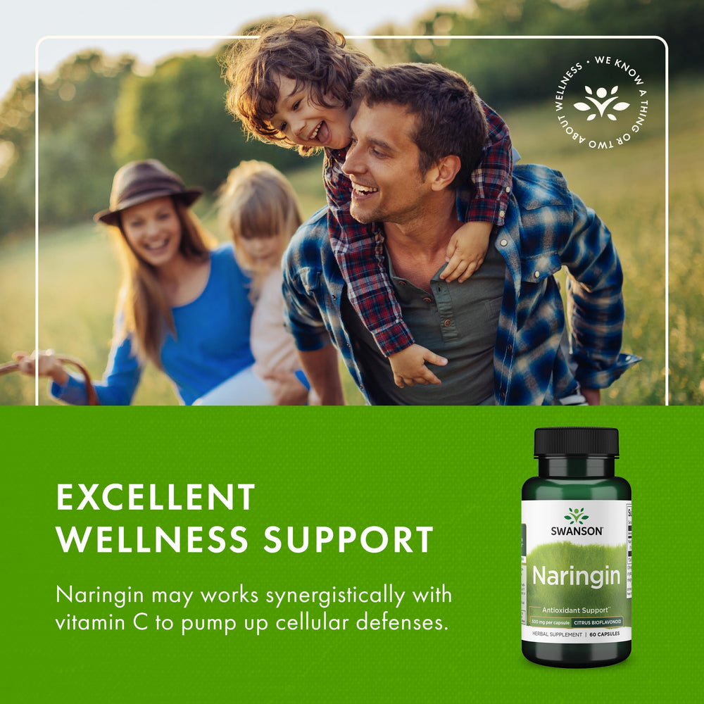 Ingredients and supplement facts for Swanson Naringin