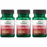 Front view of Swanson Nattokinase 2000 FU bottle