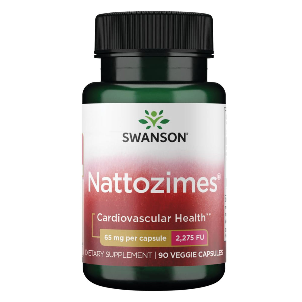 Bottle of Swanson Nattozimes 90 vegan capsules