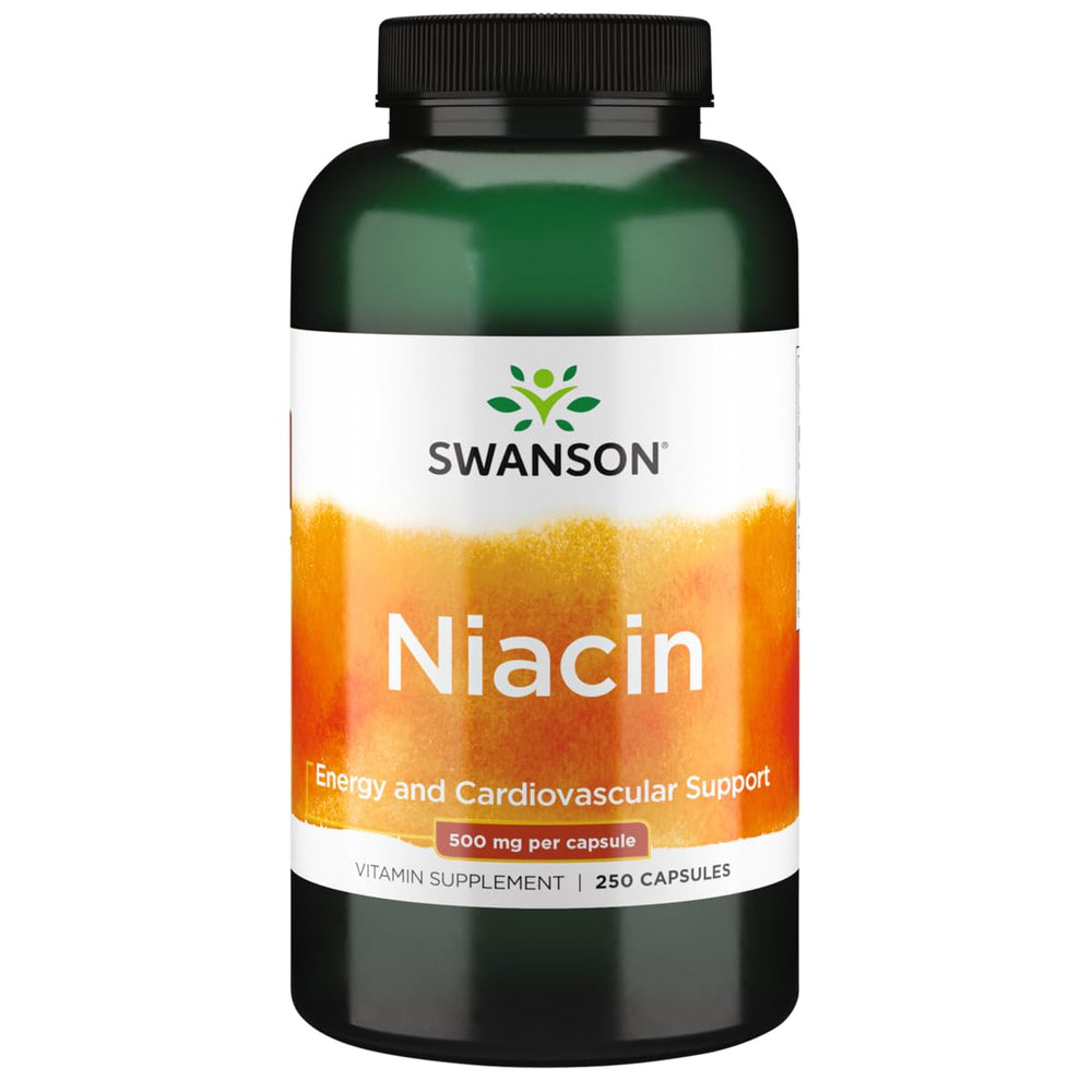 Swanson Niacin (B3) Cardio Health 500 mg, 250 capsules bottle