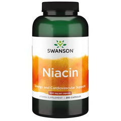 Swanson Niacin (B3) Cardio Health 500 mg, 250 capsules bottle