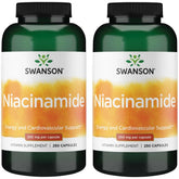 Swanson Niacinamide 250mg bottle pair – 2-pack hero image