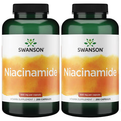 Swanson Niacinamide 500 mg 2-pack bottle front