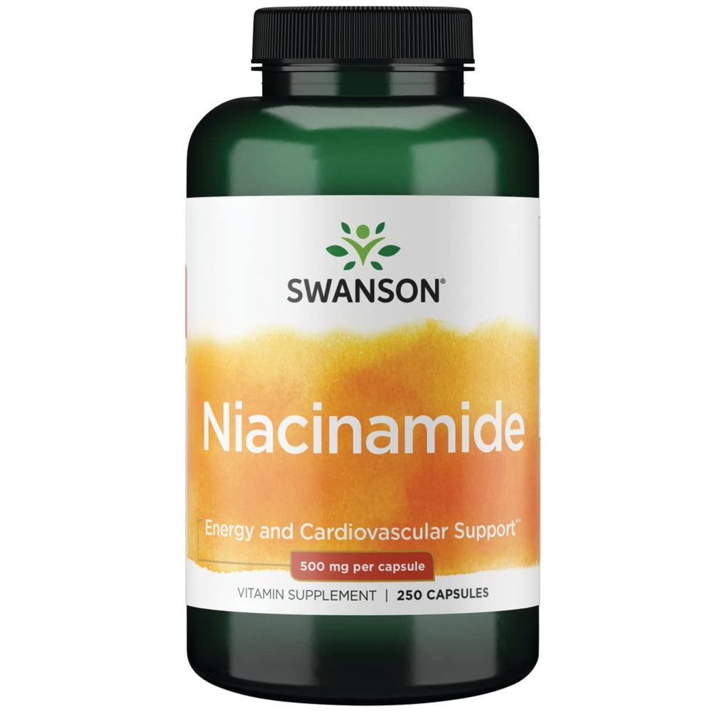 Swanson Niacinamide 500 mg bottle - front view
