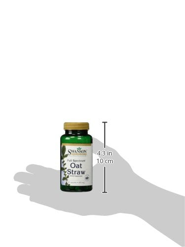 Close-up of Swanson Oat Straw capsules