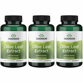 Swanson Olive Leaf Extract Capsule bottle label showing 20% oleuropein