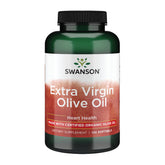 Swanson Extra Virgin Olive Oil softgel bottle and packaging – 120 softgels