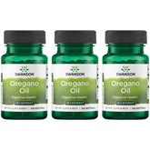 Swanson Oregano Oil 10:1 Extract bottle with 120 softgels in a 3-pack
