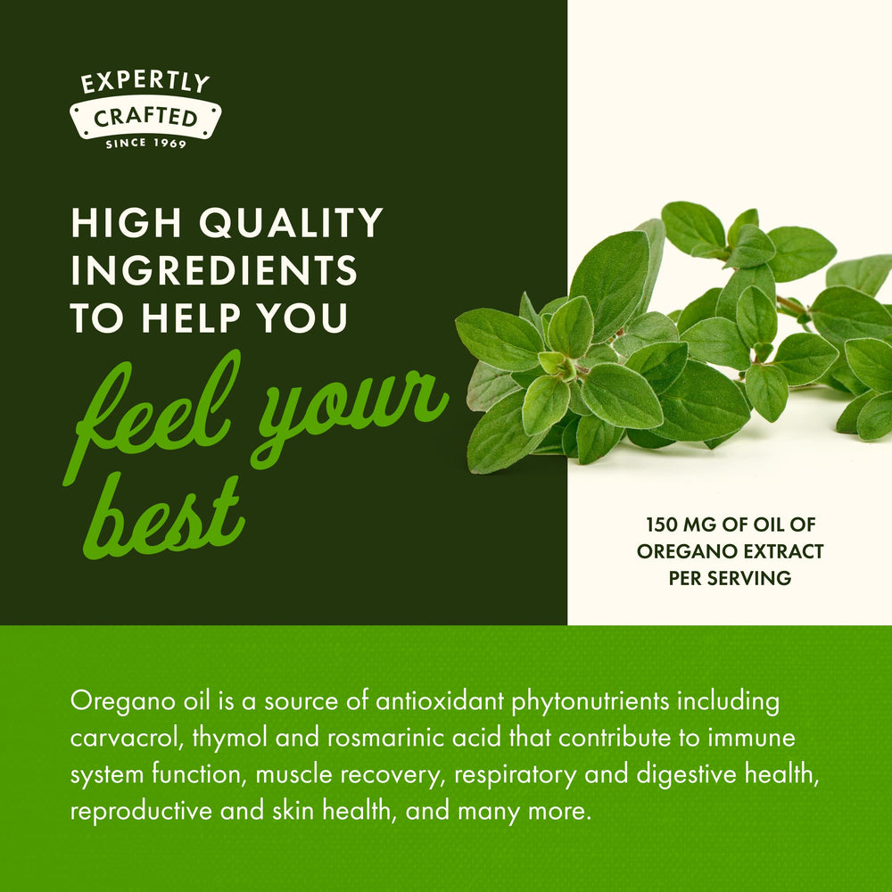 Ingredient label for Swanson oregano oil 10:1 extract