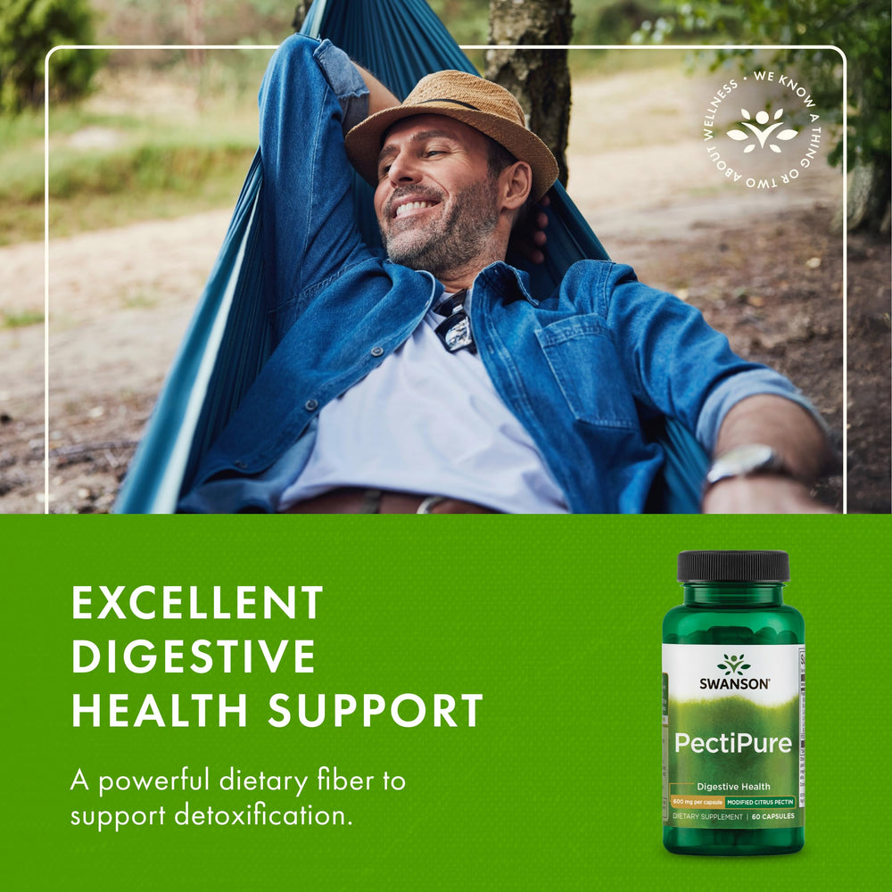 60-capsule bottle of Swanson PectiPure Citrus Pectin