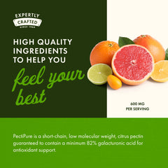 Label highlighting 82% galacturonic acid content