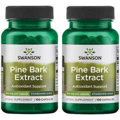 Swanson Pine Bark Extract 50 mg, 100 capsules, 2-pack