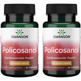 Swanson Policosanol bottle and 2-pack packaging