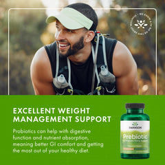 Graphic showing immune support concept with prebiotic capsules