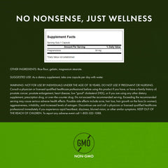 Swanson Pregnenolone product label and supplement facts