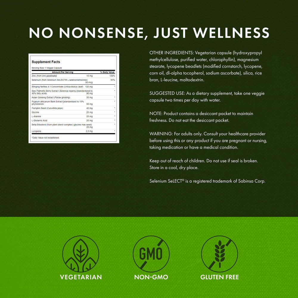 Two-pack Swanson Prostate Plus display