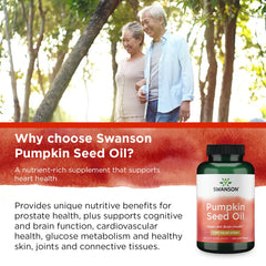 Nutrition label detail for Swanson Pumpkin Seed Oil 1000mg