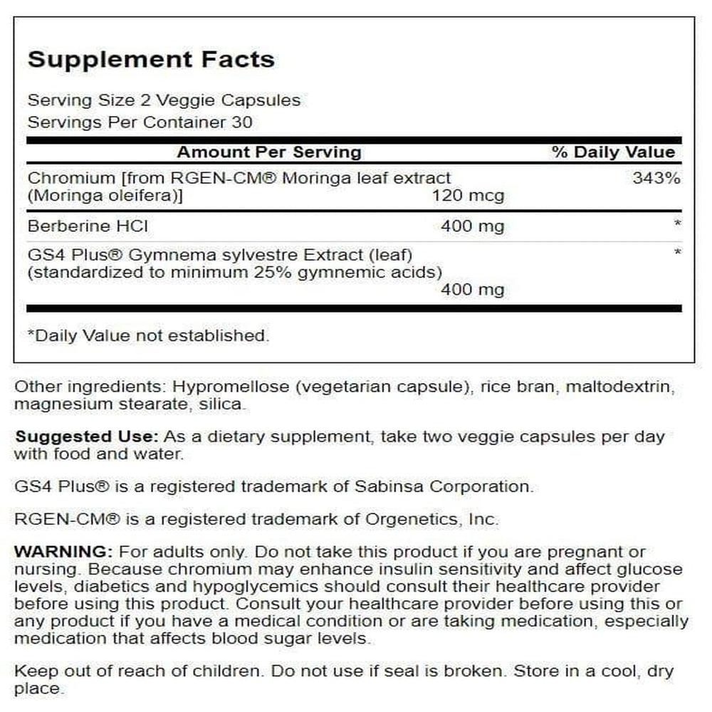 Swanson Pure 60 Veg Caps bottle label details