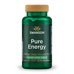 Swanson Pure Energy bottle with 60 vegan capsules