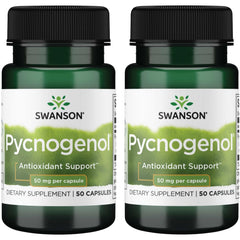 Swanson Pycnogenol 50 mg 50 Caps bottle - front view