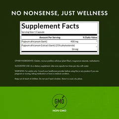 Swanson Pygeum 4-pack bottle label close-up