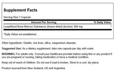 Close-up of product packaging with GMP certification label