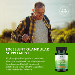 Side view of Swanson Raw Pituitary Glandular bottle