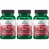 Front label of Swanson Red Yeast Rice 600 mg vegan capsules